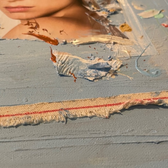 Gilbane Peck Gorgeous Mixed Media Framed painting purchased in NYC - Picture 5 of 8